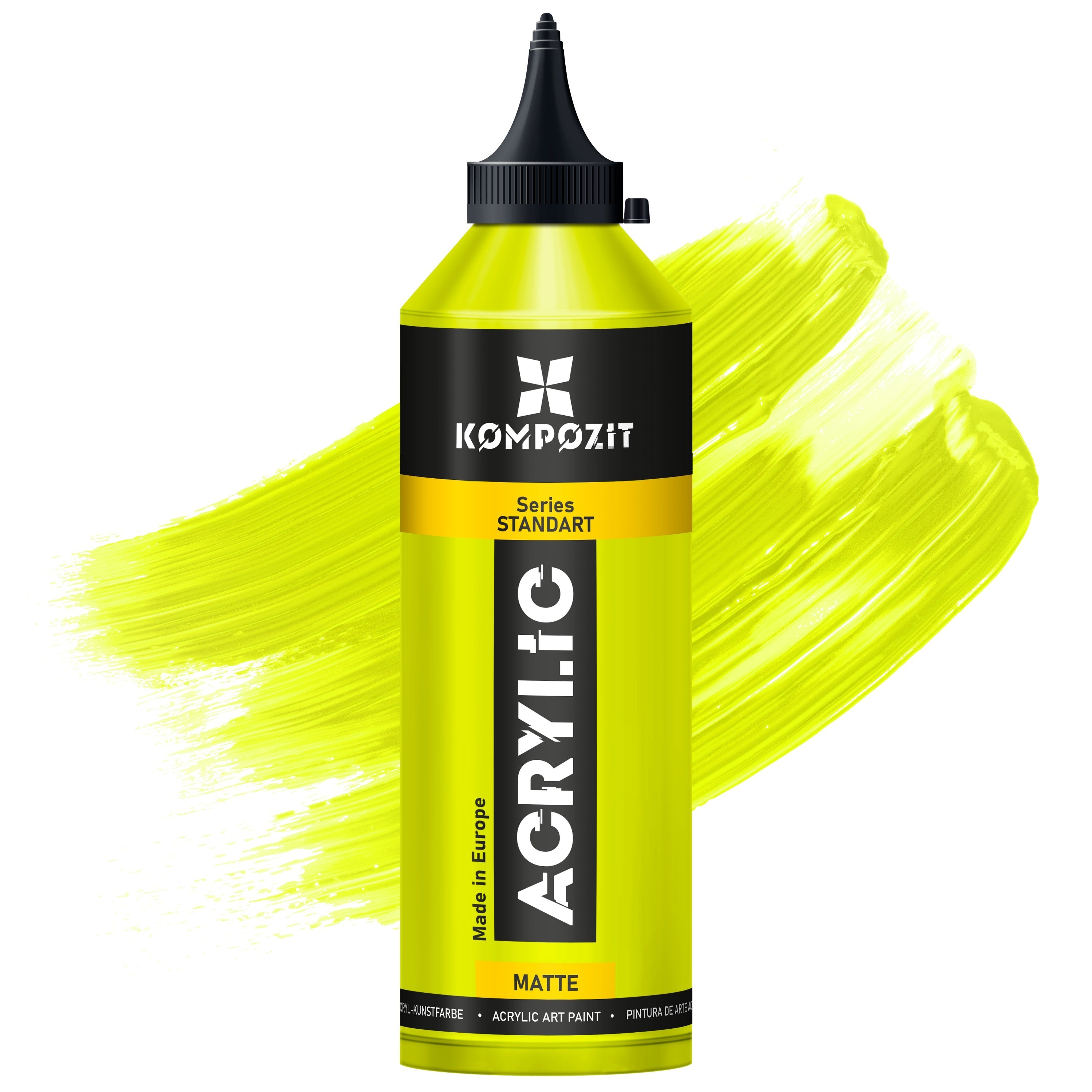 Akrilna barva Kompozit STANDART Fluorescent 500 ml – 111 fluorescentna limetino zelena