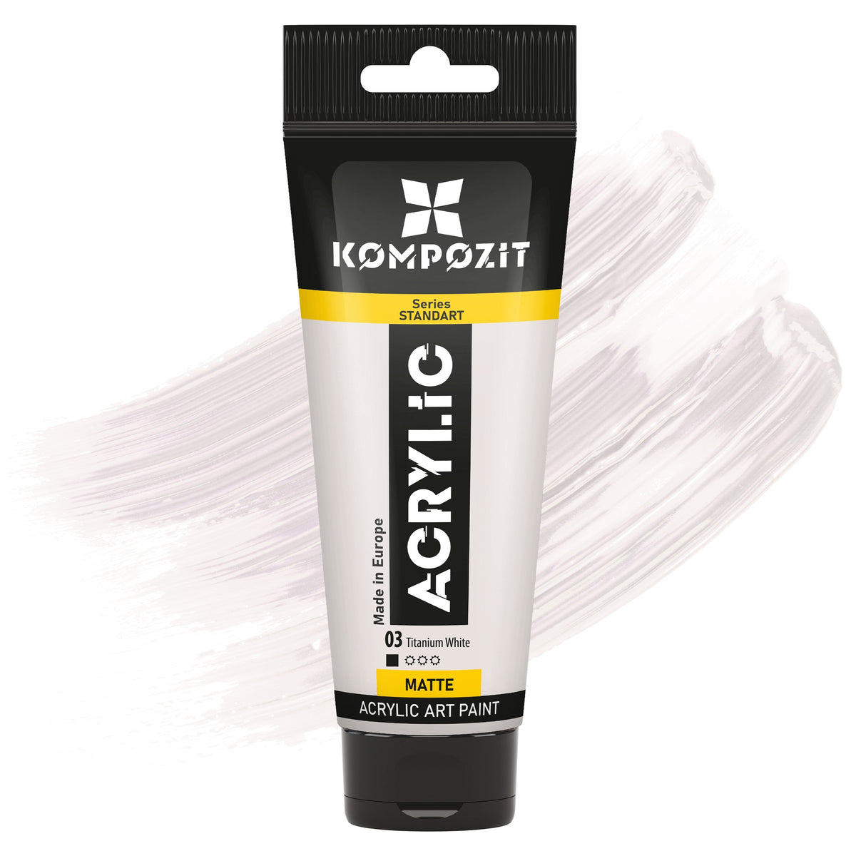 Akrilna barva STANDART Kompozit 75 ml – 03 titanovo bela
