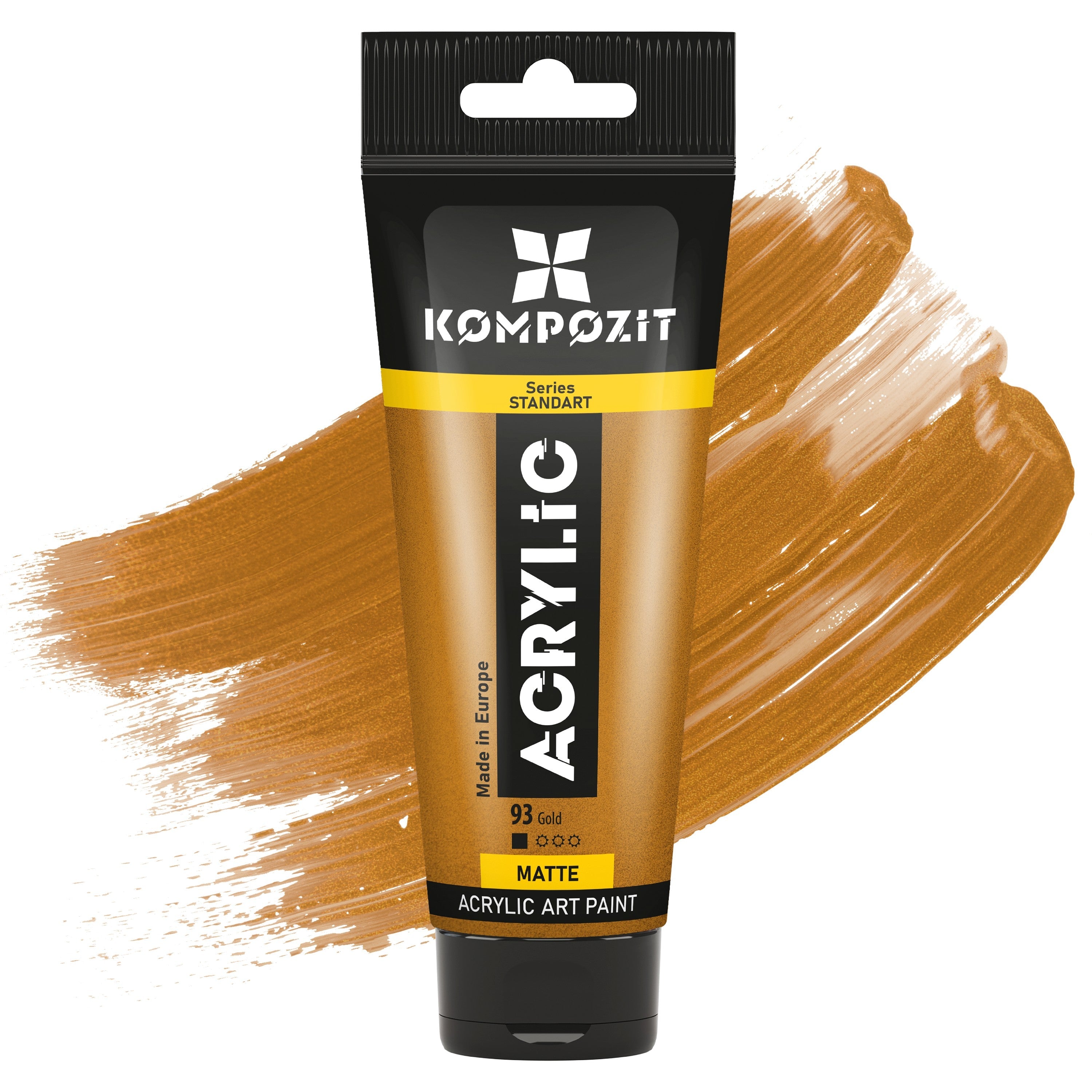 Akrilna barva STANDART Kompozit Metallic 75 ml – 93 Zlata
