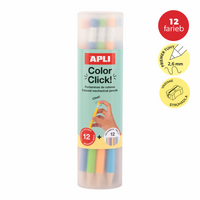 Avtomatske barvice APLI Color Click, 12 kosov z nadomestnimi minicami in šilčkom