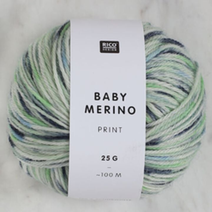 Baby merino preja 100 m večbarvna | izberite barvo