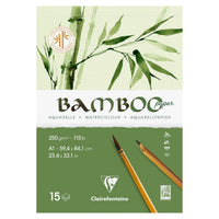 Bambusov akvarelni blok CLAIREFONTAINE CP 250 g/m² A1 - 15 listov
