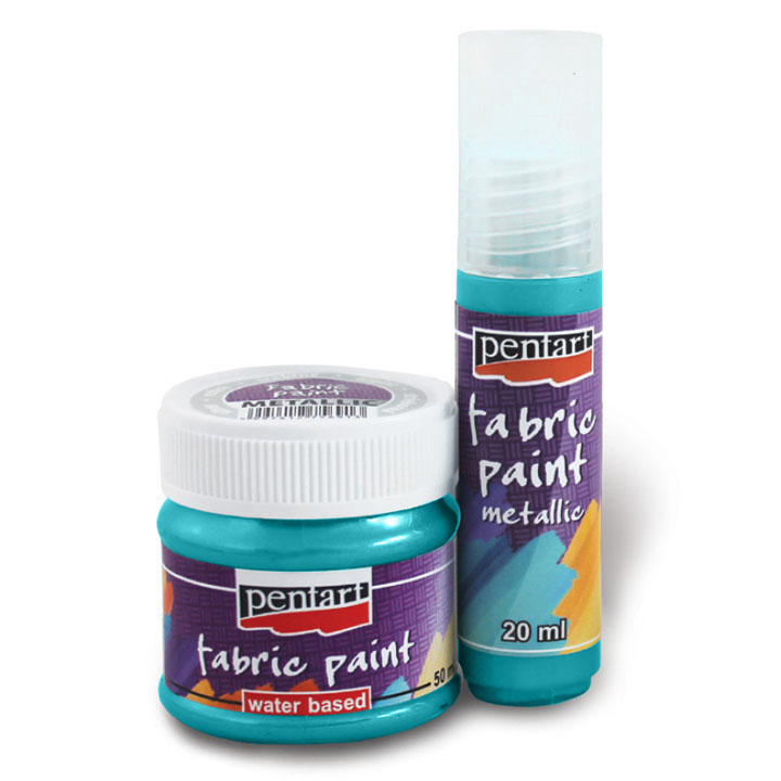 Barva za tekstil metalik - 20 ml | različne barve – pogled 2