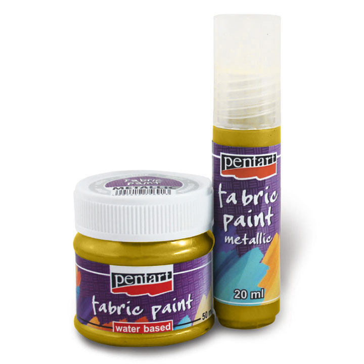 Barva za tekstil metalik - 20 ml | različne barve – pogled 3