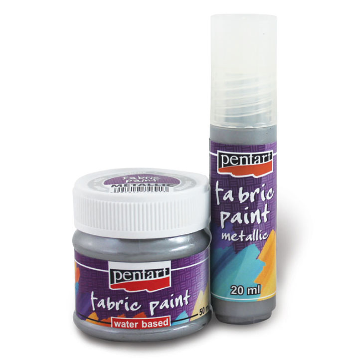 Barva za tekstil metalik - 20 ml | različne barve – pogled 4