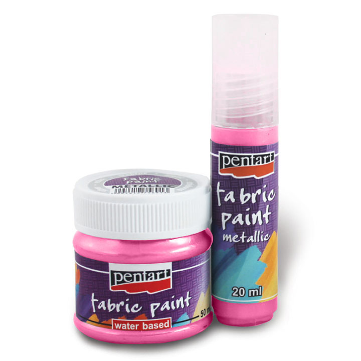 Barva za tekstil metalik - 20 ml | različne barve – pogled 7