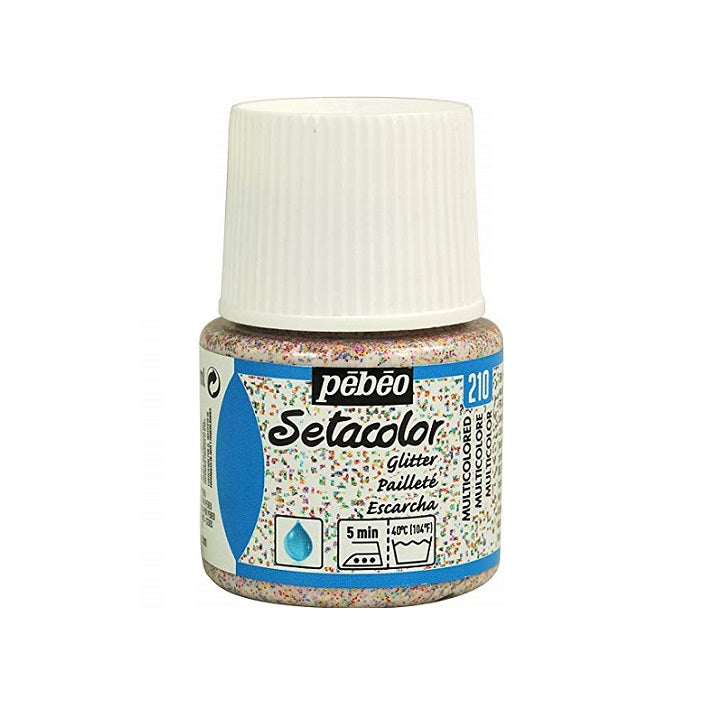Barva za tekstil Pebeo Setacolor Glitter 45 ml | različne barve – pogled 3