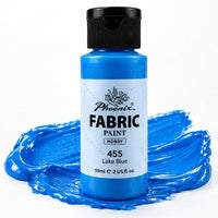 Barva za tekstil Phoenix 59 ml – jezersko modra 455