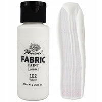 Barva za tekstil Phoenix bela 59 ml