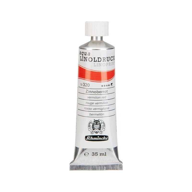 Barve za linorez Schmincke aqua-LINOPRINT 35 ml – 320 Cinobersko rdeča