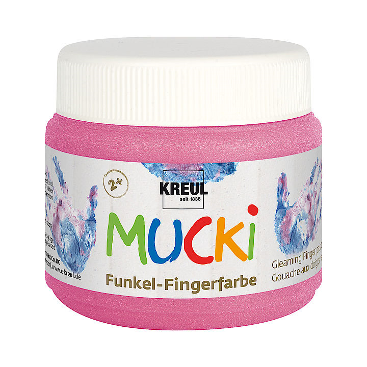 Barve za nanos s prsti svetleče 150 ml MUCKI – Fairy dust rose