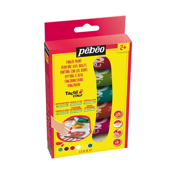 Barve za prste Pebeo Tactilcolor 6 x 20 ml