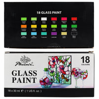 Barve za steklo Phoenix - 18 x 30 ml