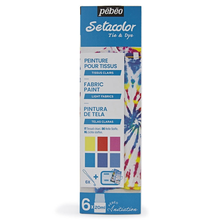 Barve za svetle tkanine Pebeo Setacolor 6 x 20 ml