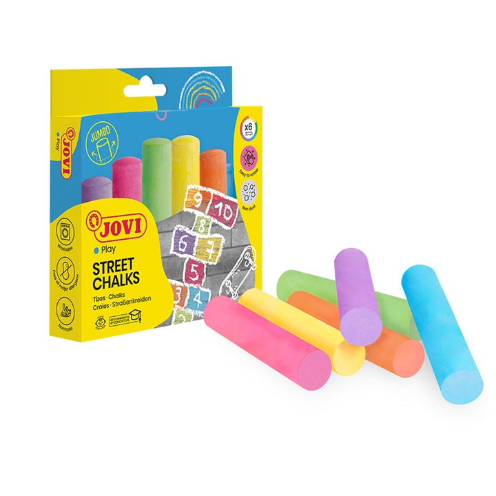 Barvne Jumbo krede JOVI 6 kosov – pogled 4