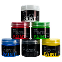 Barvni set za temen tekstil Profil 6 x 50 ml