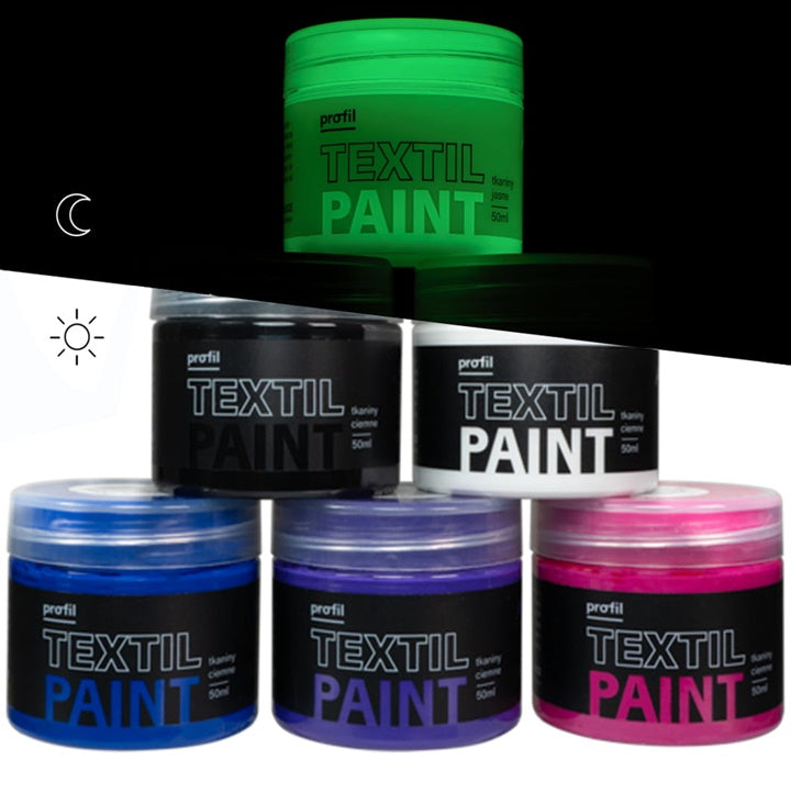 Barvni set za temen tekstil Profil - Galaxy 6 x 50 ml