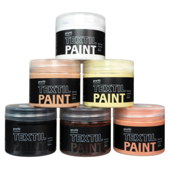 Barvni set za temen tekstil Profil - Human touch 6 x 50 ml