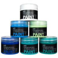 Barvni set za temen tekstil Profil - Modra laguna 6 x 50 ml
