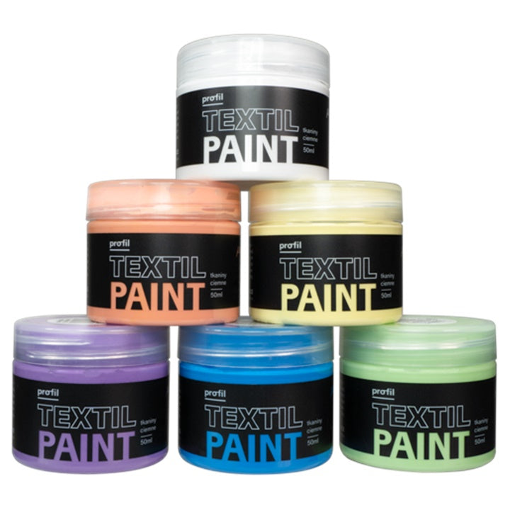 Barvni set za temen tekstil Profil - Pastel Candy 6 x 50 ml