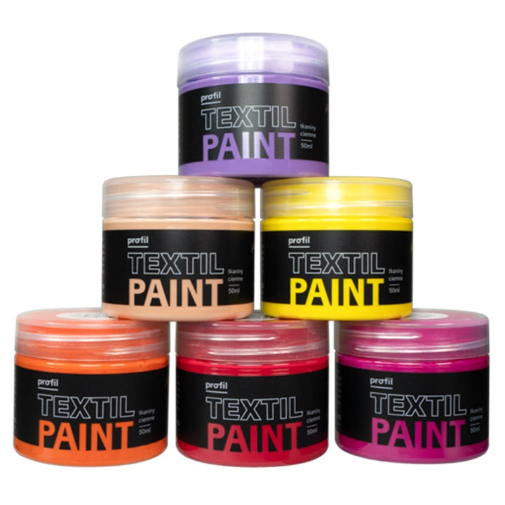 Barvni set za temen tekstil Profil - SUNSET BOULEVARD 6 x 50 ml