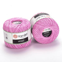 Bombažna preja YarnArt Violet 50 g – 319 roza