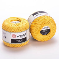 Bombažna preja YarnArt Violet 50 g – 4653 rumena