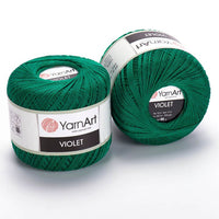 Bombažna preja YarnArt Violet 50 g – 6334 zelena