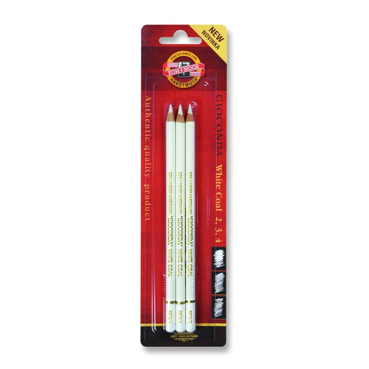 Belo oglje v svinčniku Gioconda KOH-I-NOOR - komplet 3 kos.