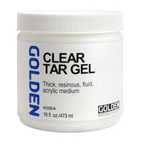 Bister vlečljiv akrilni gel GOLDEN Clear Tar Gel