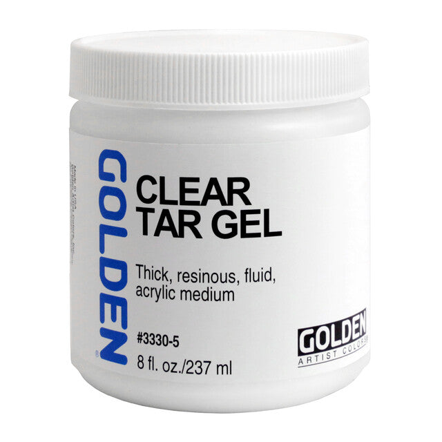 Bister vlečljiv akrilni gel GOLDEN Clear Tar Gel