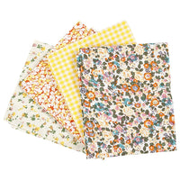 Blago za patchwork tehniko - rumeno - 4 kosi - 45 x 55 cm