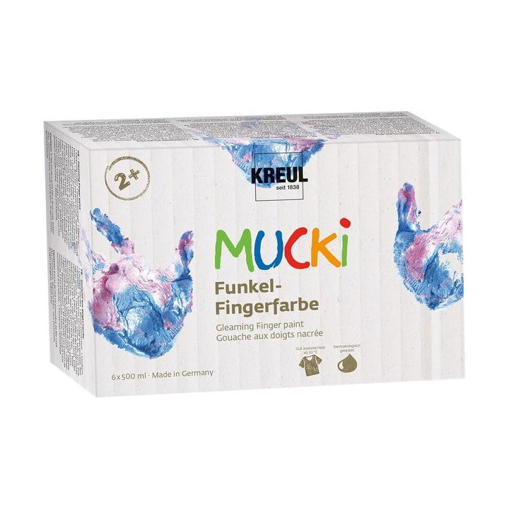 Bleščeče otroške prstne barve MUCKI