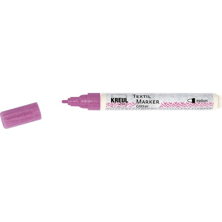 Bleščeči markerji za tekstil Kreul medium | različni odtenki – pogled 2