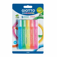 Bleščeče lepilo GIOTTO Glitter Glue neonske barve 5 x 10 g