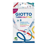 Bleščeči flomastri GIOTTO Turbo Glitter 8 kosov - 2,8 mm