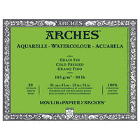 Blok ARCHES® Aquarelle Watercolour Cold Pressed | izberite format