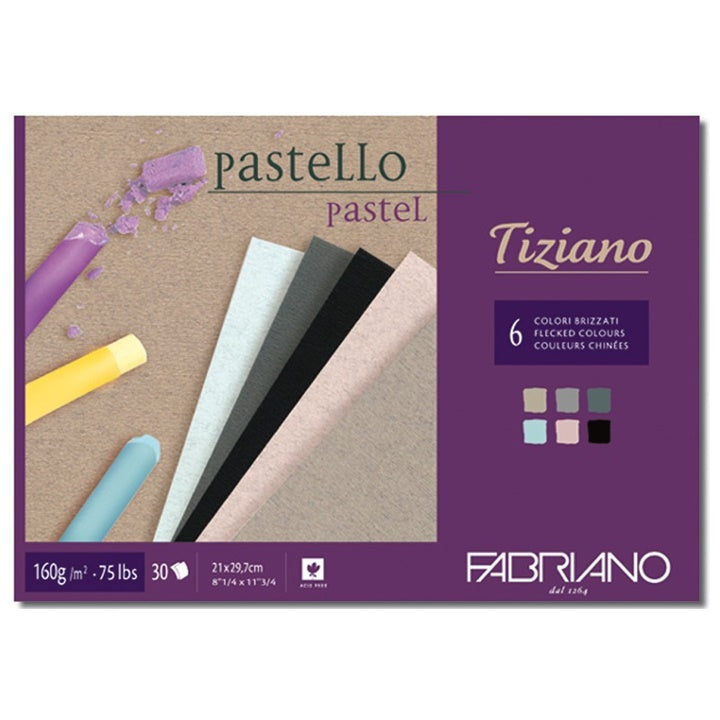 Blok barvnih papirjev za pastele FABRIANO Tiziano | različne dimenzije