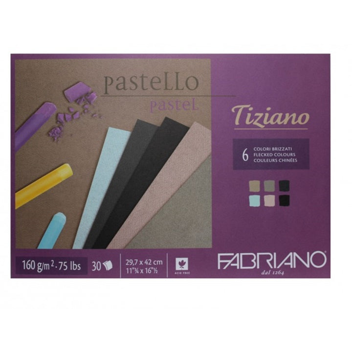 Blok barvnih papirjev za pastele FABRIANO Tiziano | različne dimenzije – pogled 4