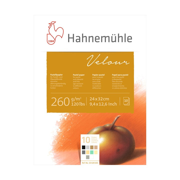 Blok barvnih papirjev za pastele HAHNEMÜHLE VELOUR | različne dimenzije