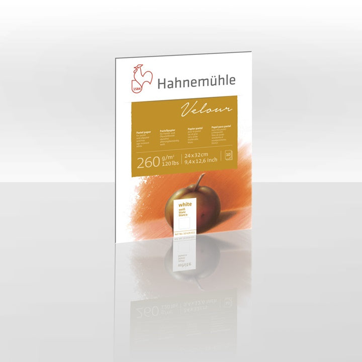 Blok belih pastelnih papirjev HAHNEMÜHLE VELOUR | različne dimenzije
