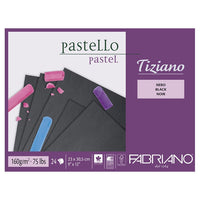 Blok črnih papirjev za pastele FABRIANO Tiziano | različne dimenzije – pogled 2