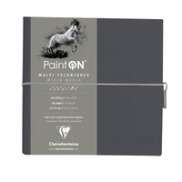 Blok papirjev CLAIREFONTAINE Paint'On 250 g/m² 19 x 19 cm - 32 listov – Siva