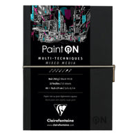 Blok papirjev Clairefontaine Paint'On črn 250 g/m² - 32 listov (A5 – 14 x 14 cm)