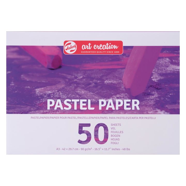 Blok pastelnega papirja 50 listov | različni formati – pogled 2