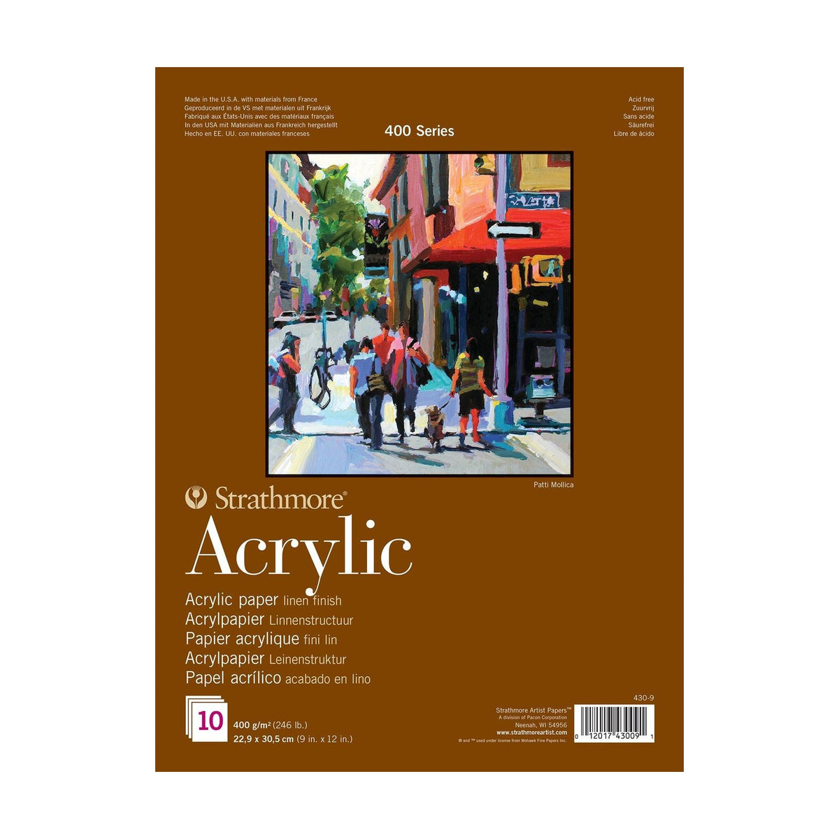 Blok za akril STRATHMORE 400 400 g/m2 23 x 31 cm - 10 listov