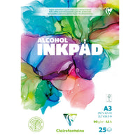Blok za alkoholne tiskovine Clairefontaine 90 g/m² A5 – A3 - 25 listov