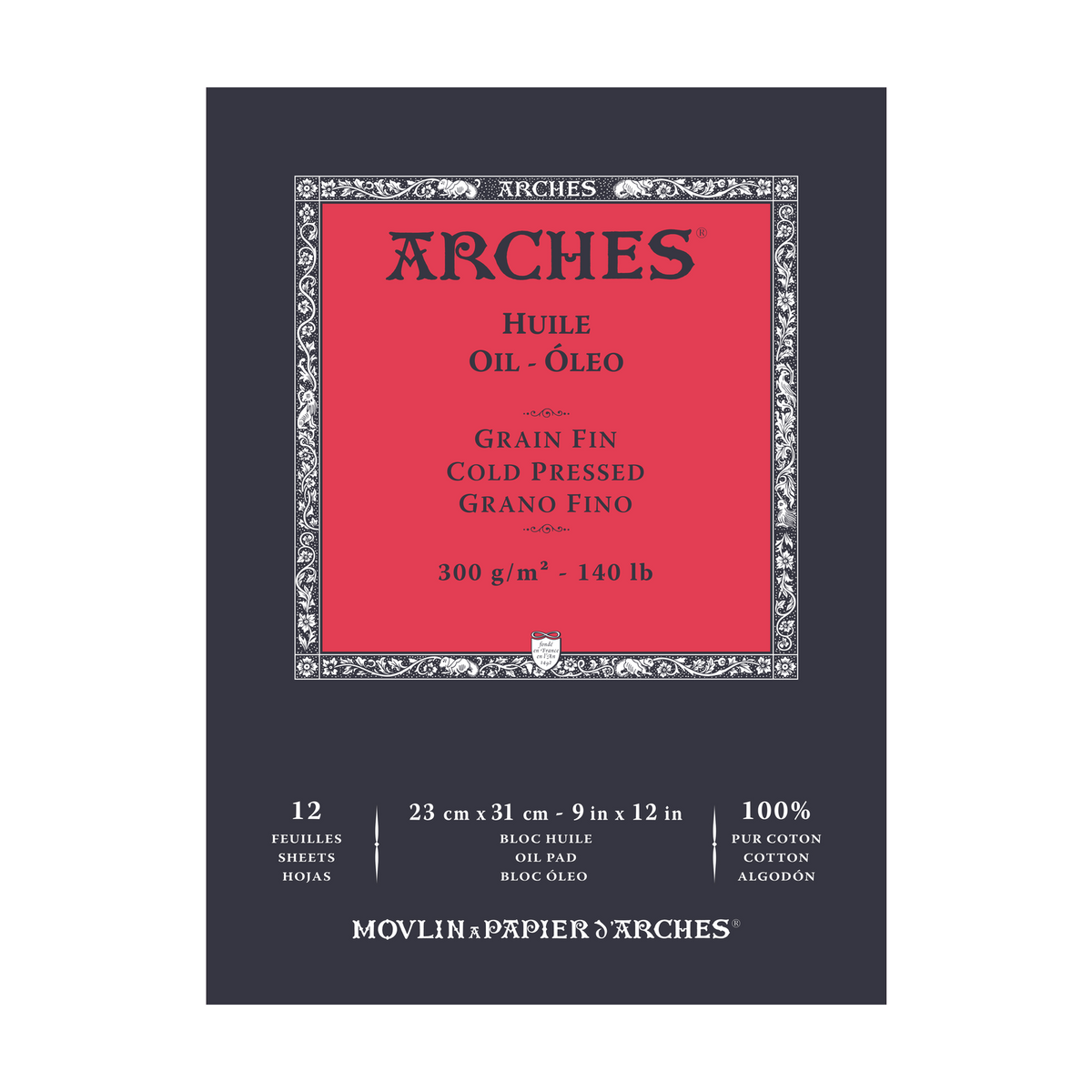 Blok za oljne barve ARCHES Huile CP 300 g/m² 23 x 31 cm - 12 listov