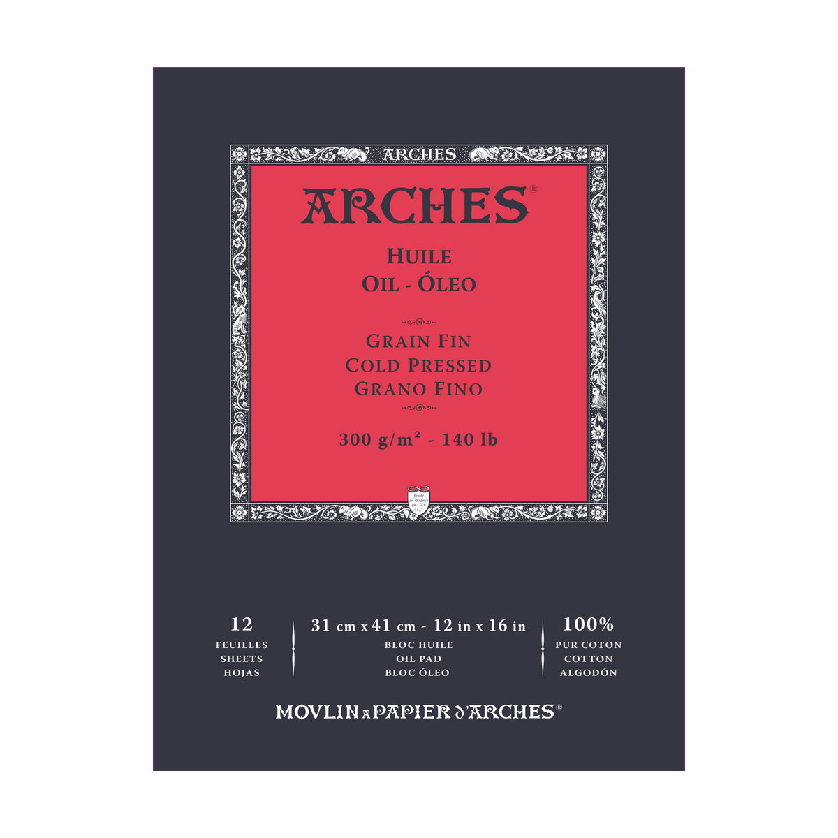 Blok za oljne barve ARCHES Huile CP 300 g/m² 23 x 31 cm - 12 listov