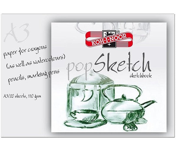 Blok za skiciranje POP SKETCH KOH-I-NOOR A4/A3 | različni formati